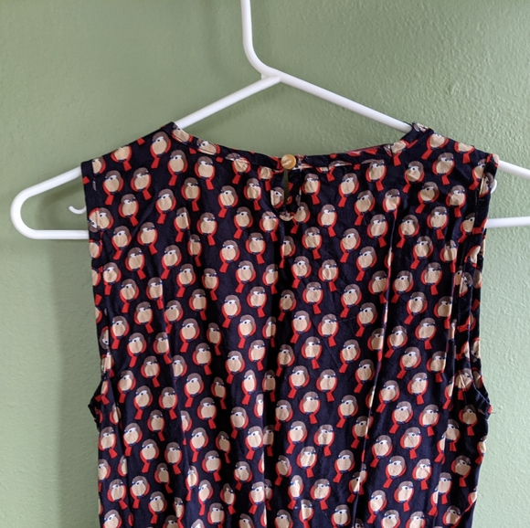 Bird print sleeveless dress - Picture 4 of 5